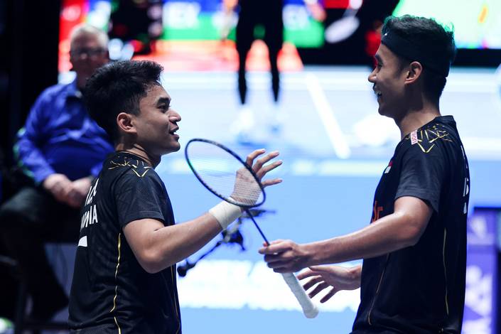 Leo Rolly Carnando/Bagas Maulana (Humas PP PBSI)