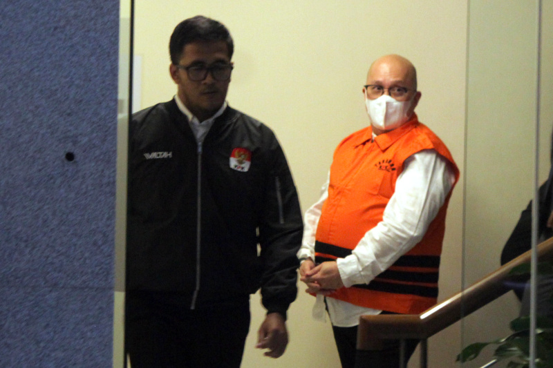 Mantan Dirut PT Taspen Antonius Kosasih (SinPo.id/ Ashar)