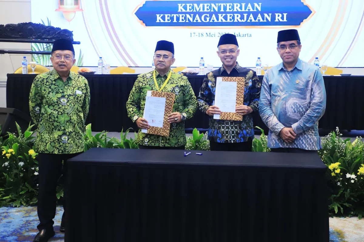 Kemnaker-DMI Sepakati Kerjasama Peningkatan Produktivitas (SinPo.id/dok. ANTARA)