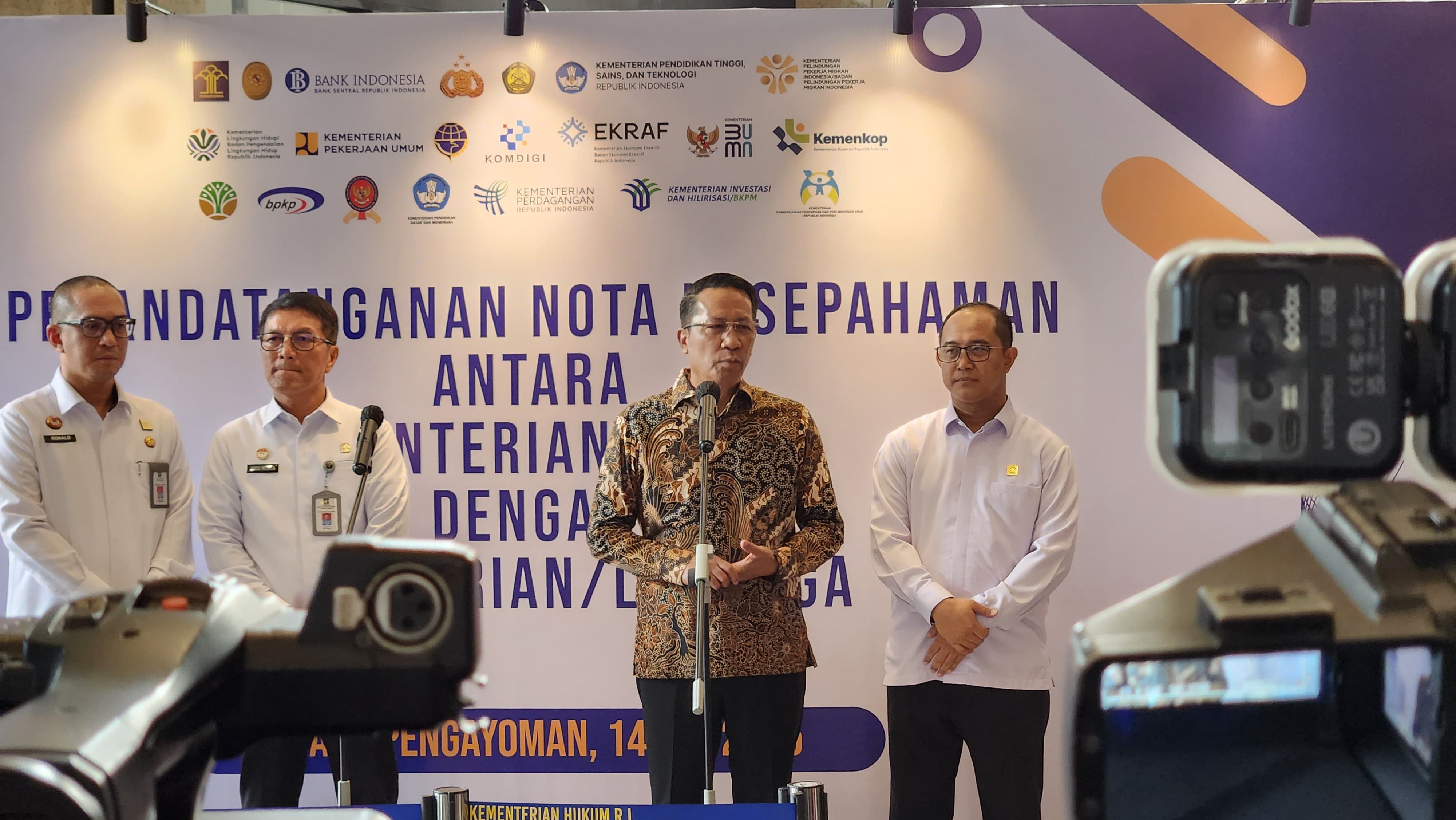 Menkum Supratman Andi Agtas (SinPo.id/ David)