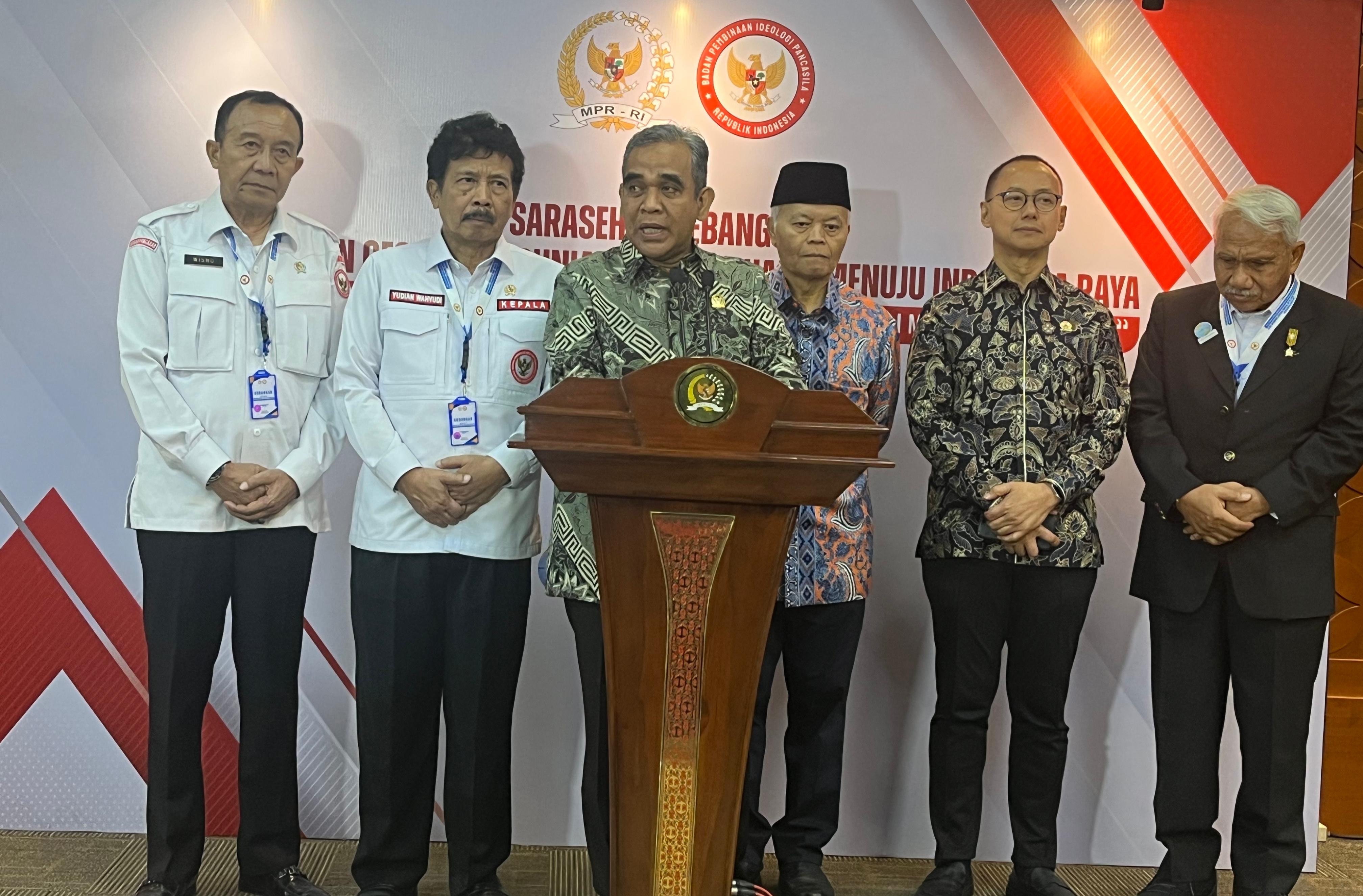 Sarasehan kebangsaan MPR RI dan BPIP (SinPo.id/ Galuh Ratnatika)