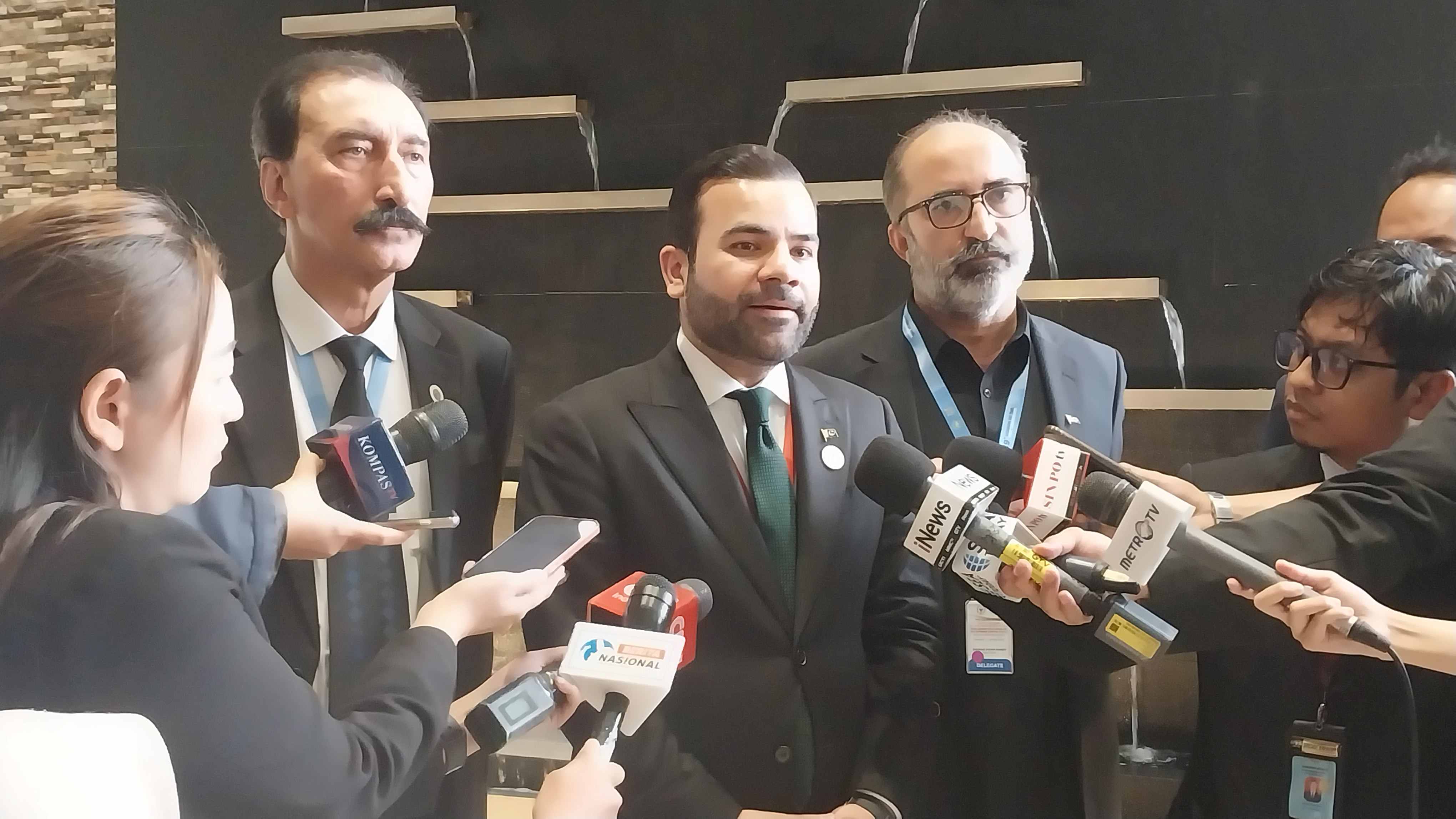 Delegasi Pakistan Aqeel Malik di Konferensi Parlemen OKI (SinPo.id/Galuh R)