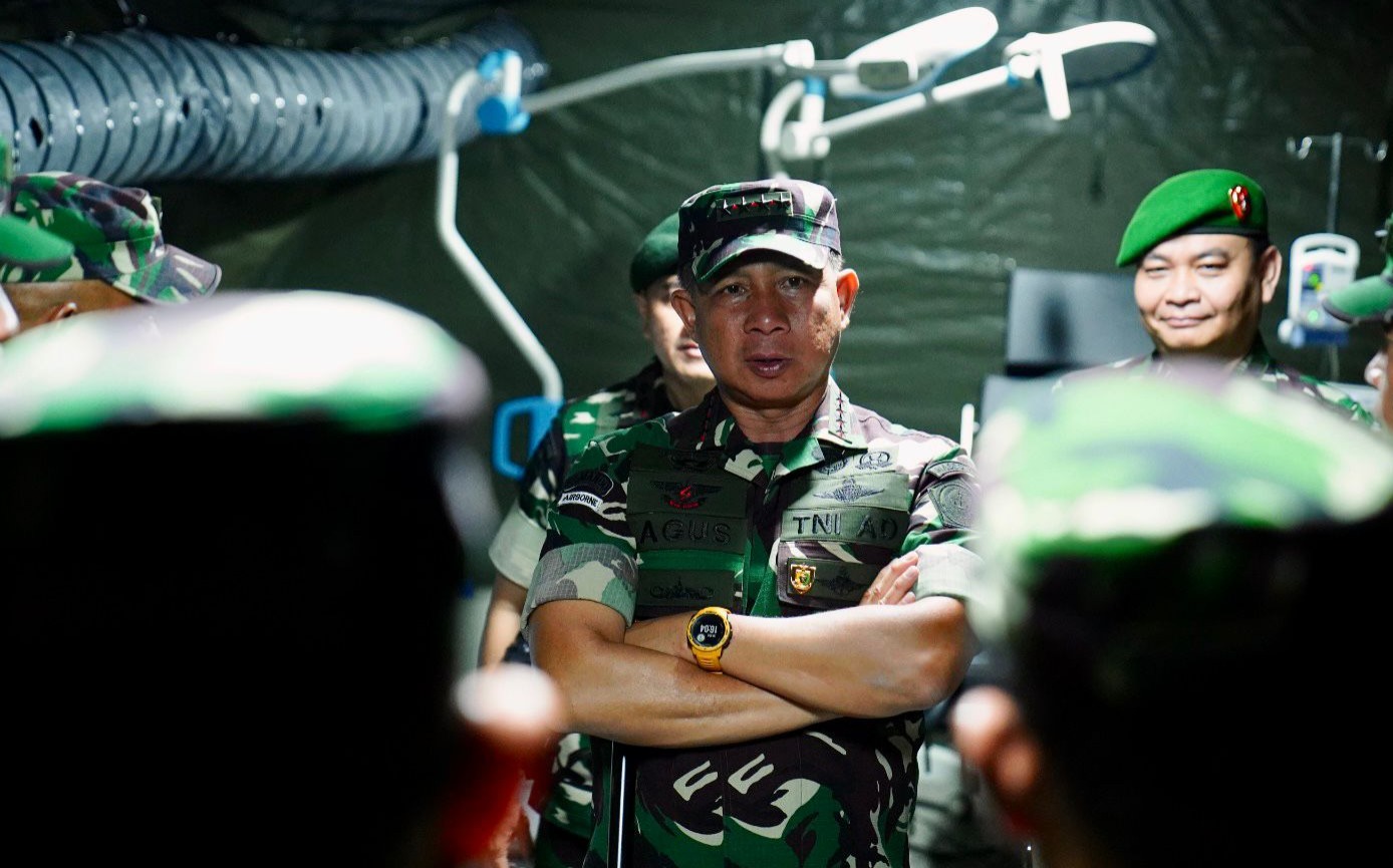 Panglima TNI Jenderal Agus Subiyanto. (SinPo.id/Kabidpeninter Puspen TNI Kolonel Cba Tedi Rudianto)