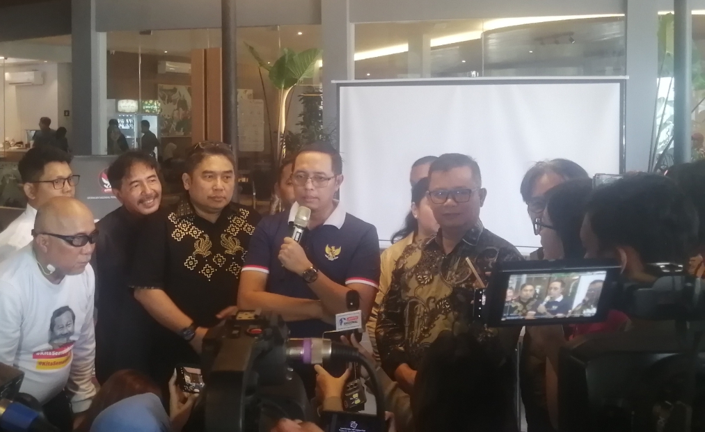 Kepala Komunikasi Kepresidenan Hasan Nasbi. (SinPo.id/Tio)