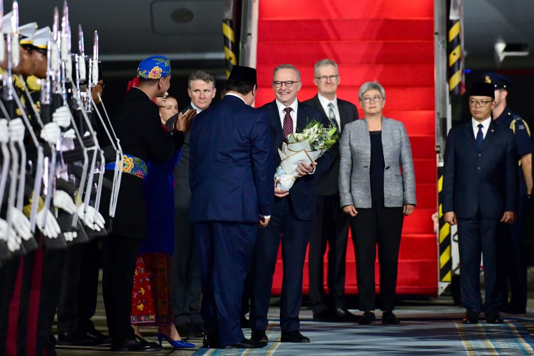 PM Australia, Anthony Albanese tiba di Indonesia (SinPo.id/Setpres)