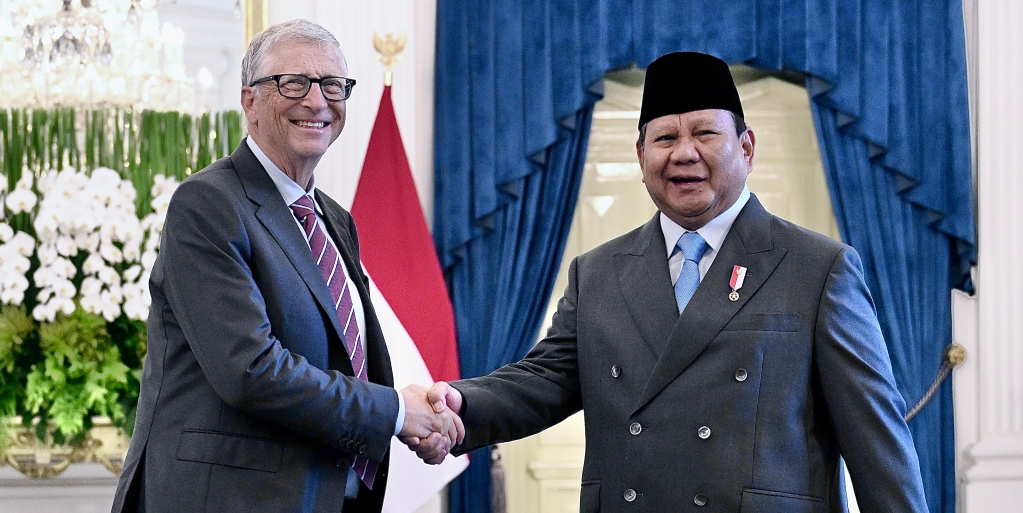 Presiden Prabowo Subianto dan Bill Gates (SinPo.id/ Setpres)