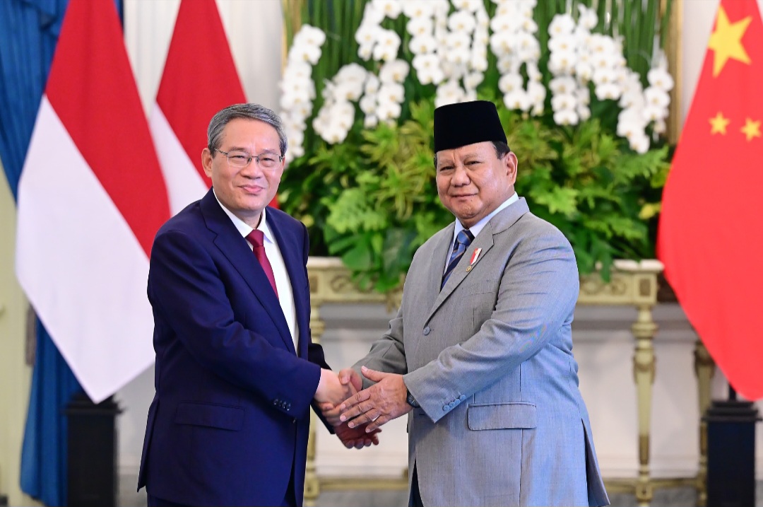 Presiden Prabowo bersama PM RRT Li Qiang (SinPo.id/Setpres)