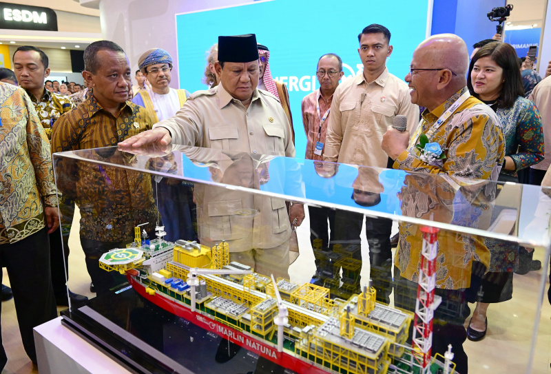 Presiden Prabowo resmi membuka membuka Indonesian Petroleum Association Convention and Exhibition (IPA Convex) ke-49 di ICE BSD (Ashar/Foto:BiroSetpres)