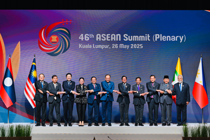 Presiden Prabowo Subianto menghadiri KTT ASEAN ke-46 di Kuala Lumpur, Malaysia (Ashar/Foto-Cahyo-BiroPers/SinPo.id)