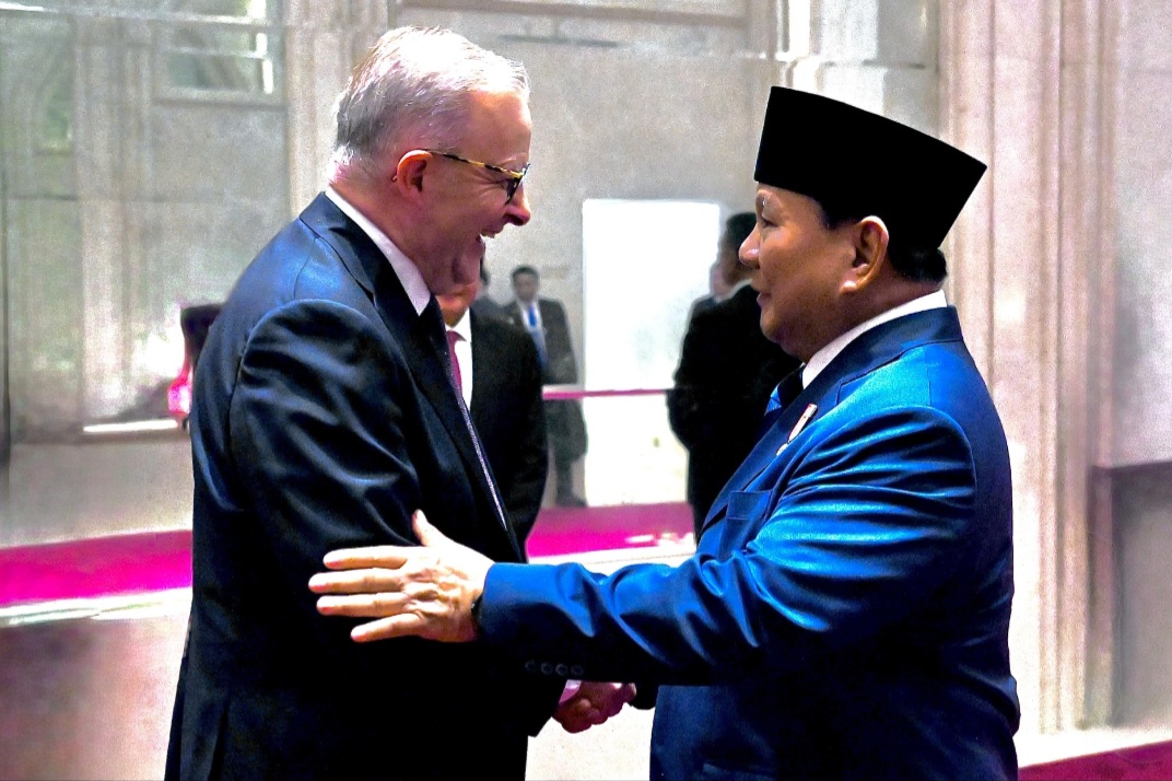 Presiden Prabowo Temui PM Albanese di Hotel (SinPo.id/Setpres)