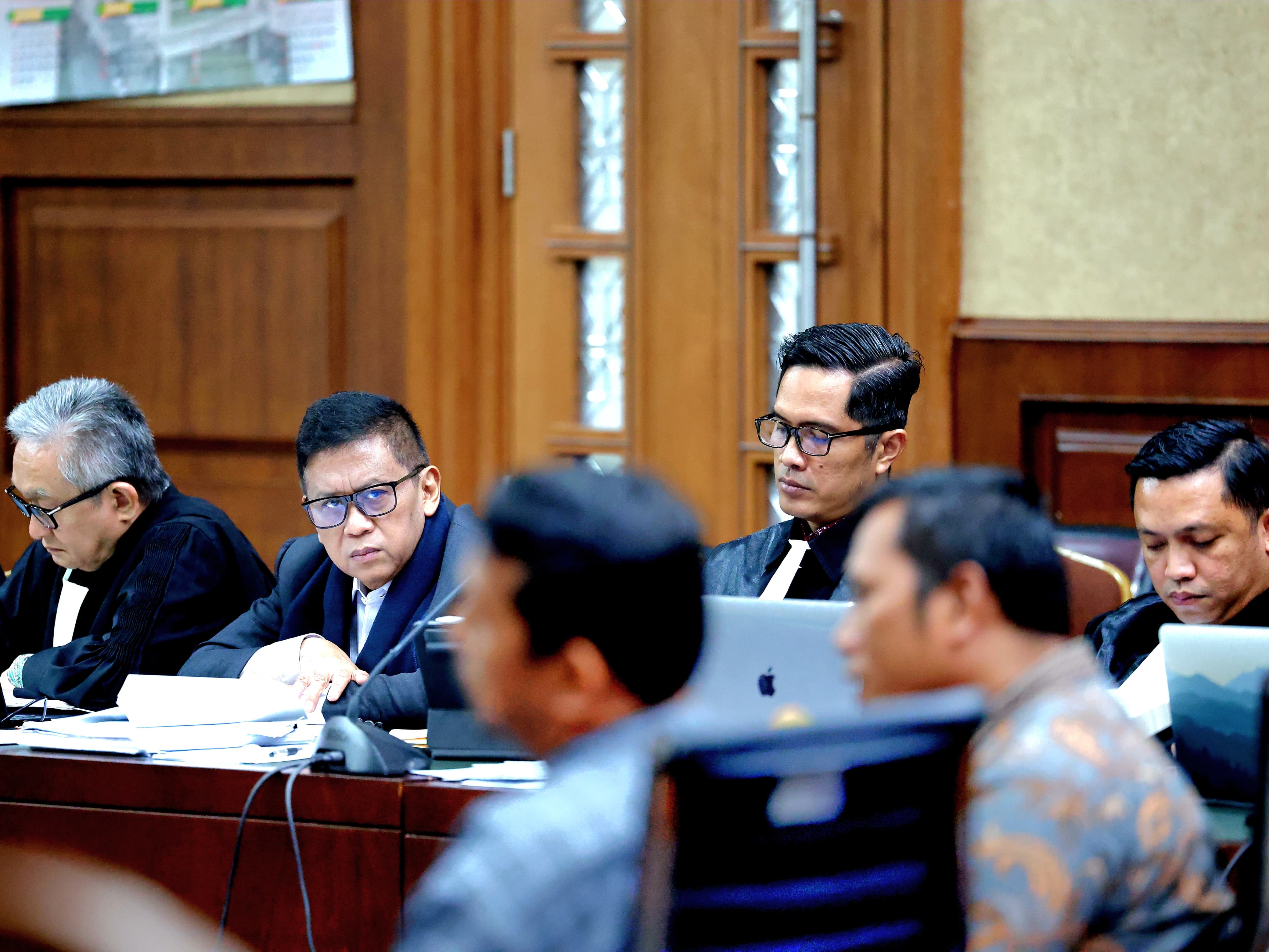 Suasana persidangan kasus merintangi penyidikan Harun Masiku (Sinpo.id)