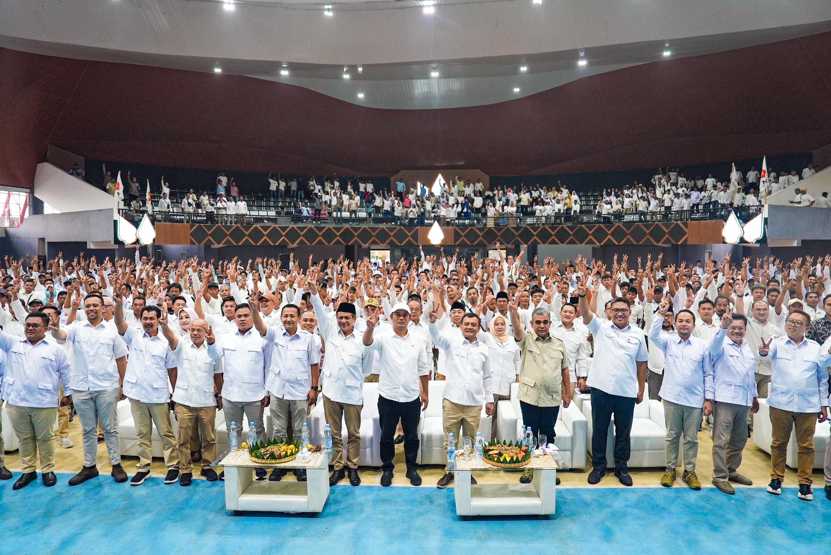 Sekjen Partai Gerindra, Ahmad Muzani di acara Apel Partai Gerindra (Sinpo.id/Gerindra)
