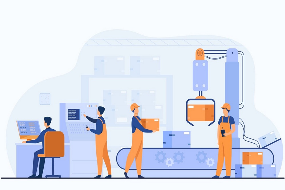 Ilustrasi industri manufaktur. (SinPo.id/Freepik)