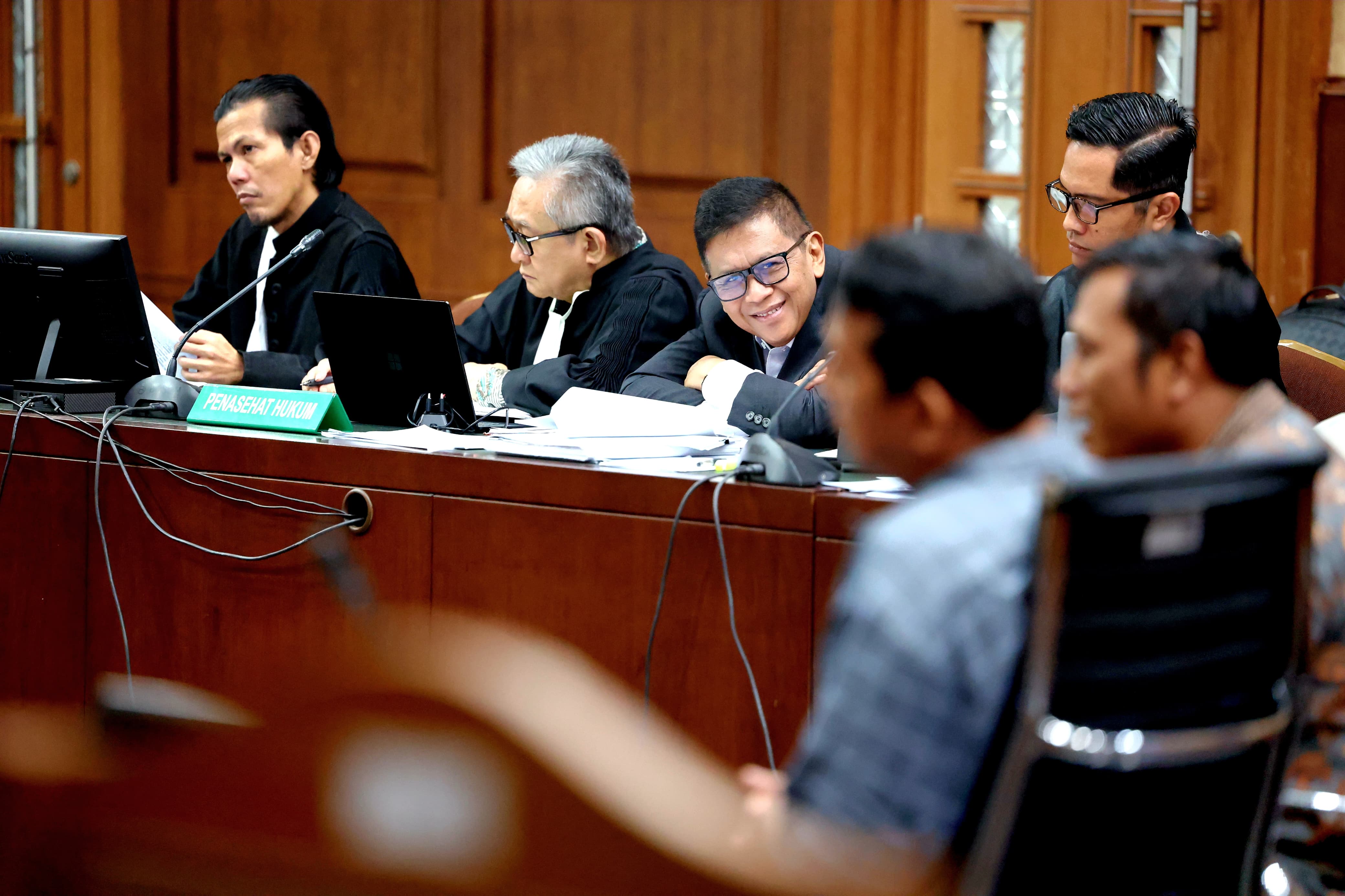 Suasana persidangan kasus merintangi penyidikan Harun Masiku (Sinpo.id)