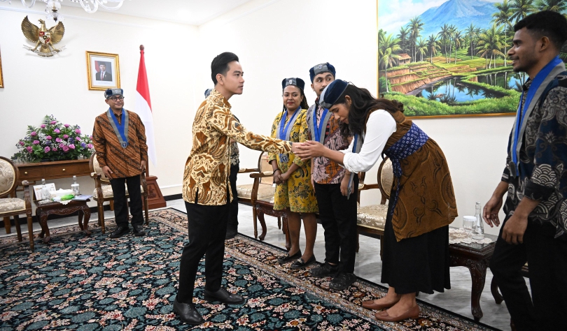 Wapres Gibran Rakabuming menerima audiensi PP GMKI (SinPo.id/ Setwapres)