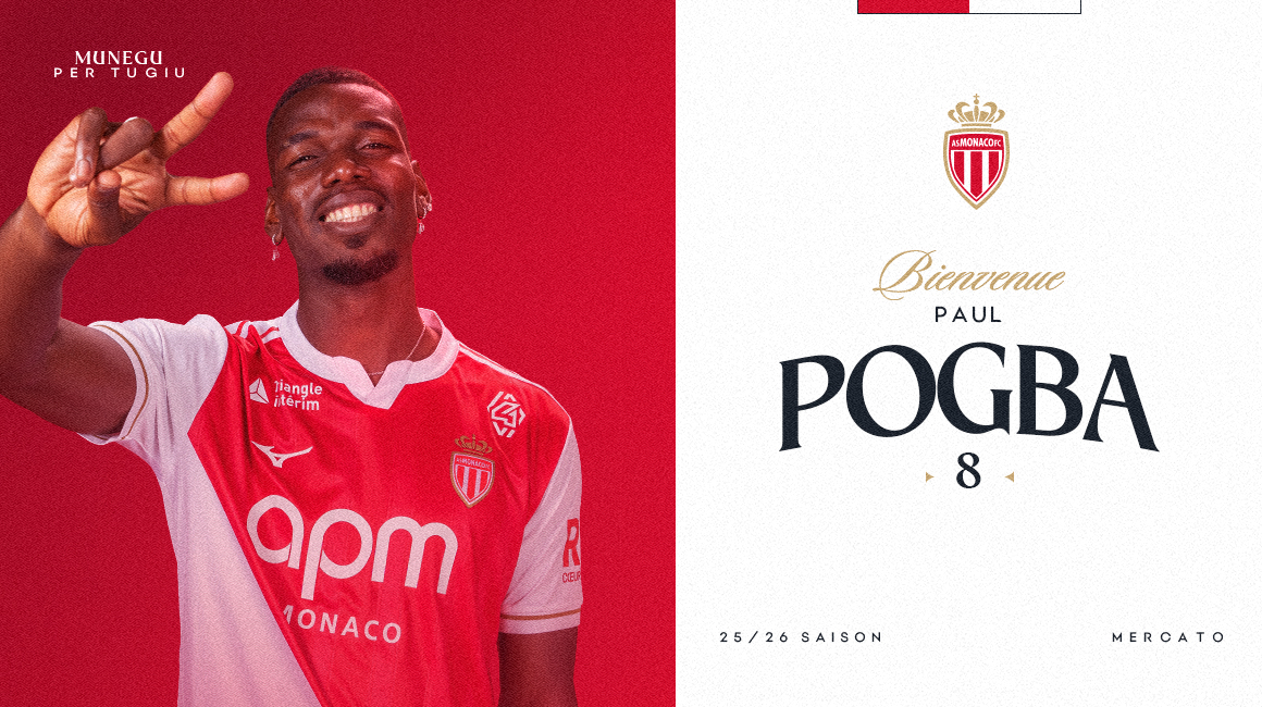 AS Monaco resmi mengumumkan perekrutan Paul Pogba. (SinPo.id/asmonaco.com)