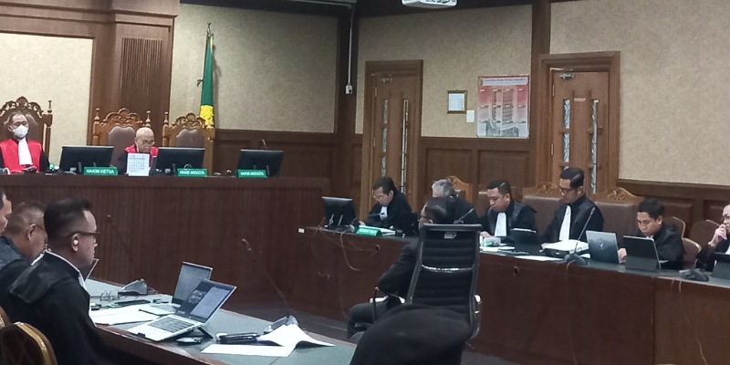 Suasana persidangan terdakwa Hasto Kristianto (Sinpo.id)