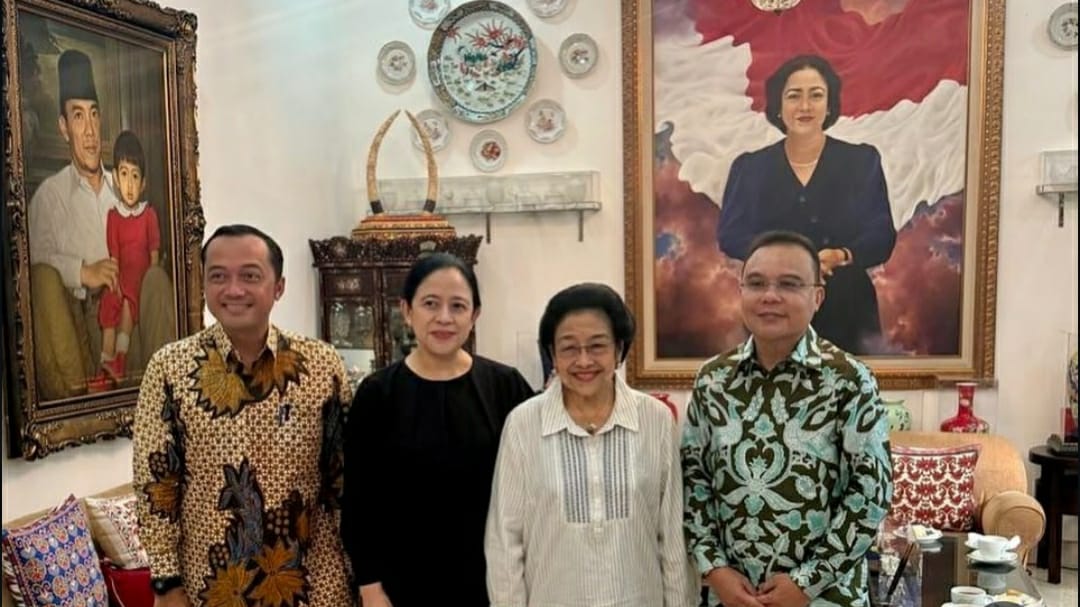 Wakil Ketua DPR RI Dasco saat bertemu Megawati Soekarnoputri (SinPo.id/ Instagram)