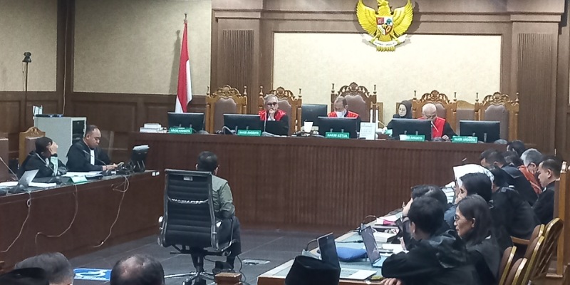 Suasana persidangan Hasto Kristianto (Sinpo.id)