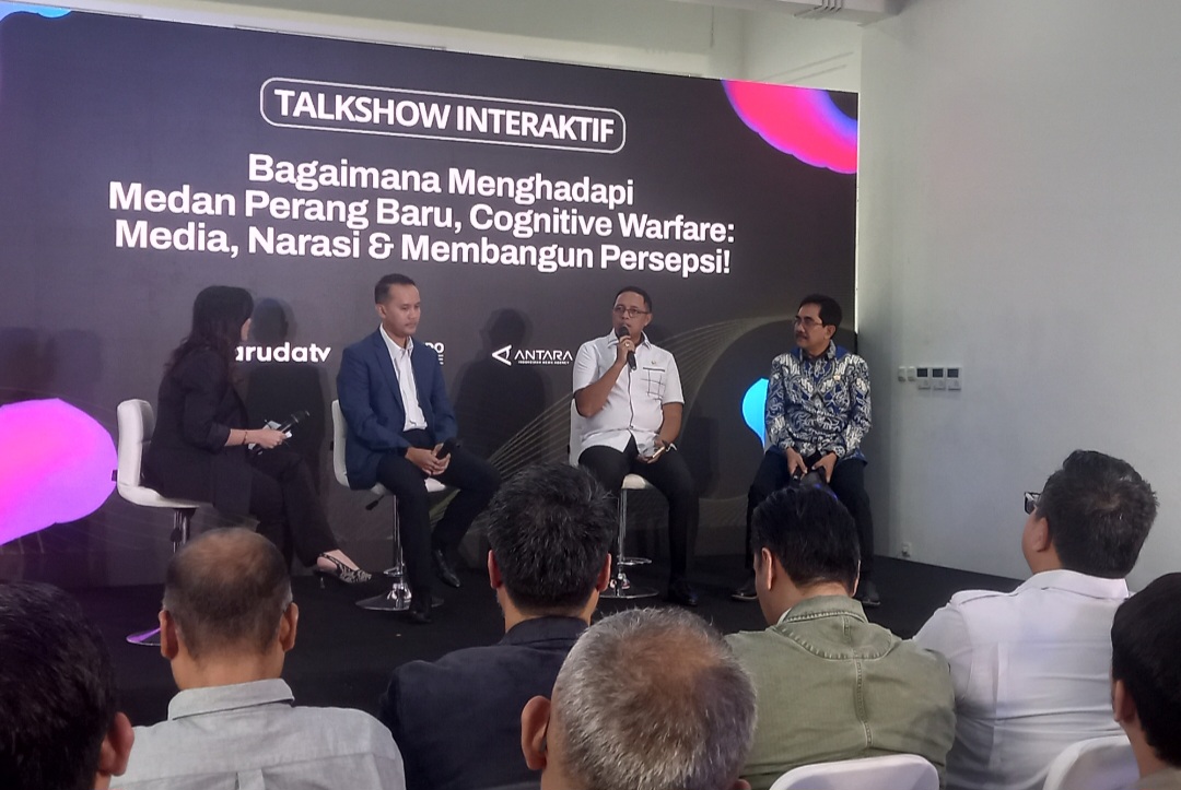 ANTARA, Garuda TV, Indozone, dan On Us Asia Sepakat Perkuat Kolaborasi Media dan Event (SinPo.id/Firdaus)