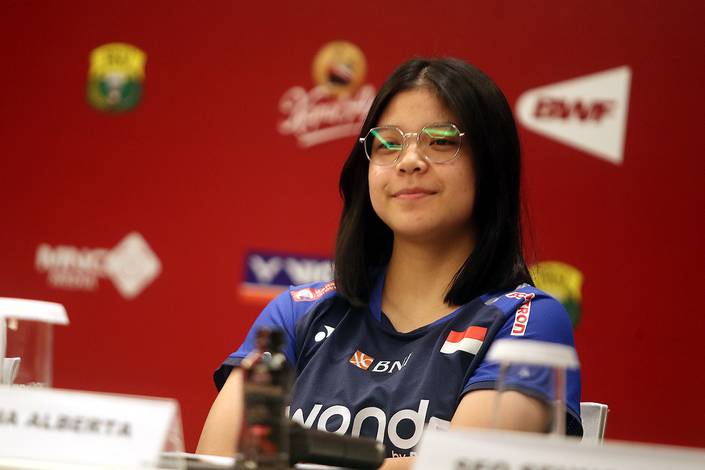 Felisha Alberta Nathaniel Pasaribu (Djarum Badminton/Edward Luhukay)