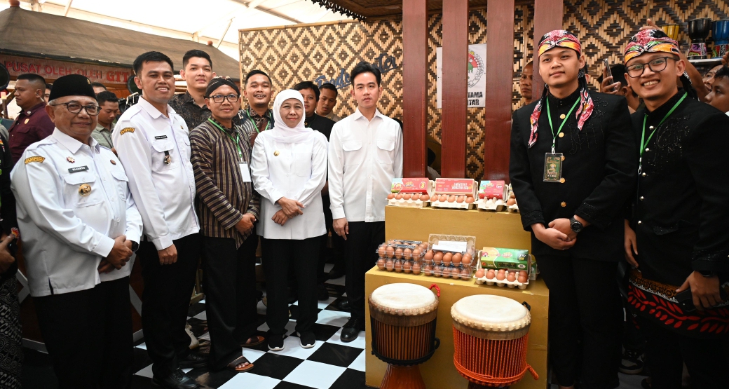 Wapres Gibran meninjau Sentra Kerajinan Kendang (SinPo.id/Setwapres)