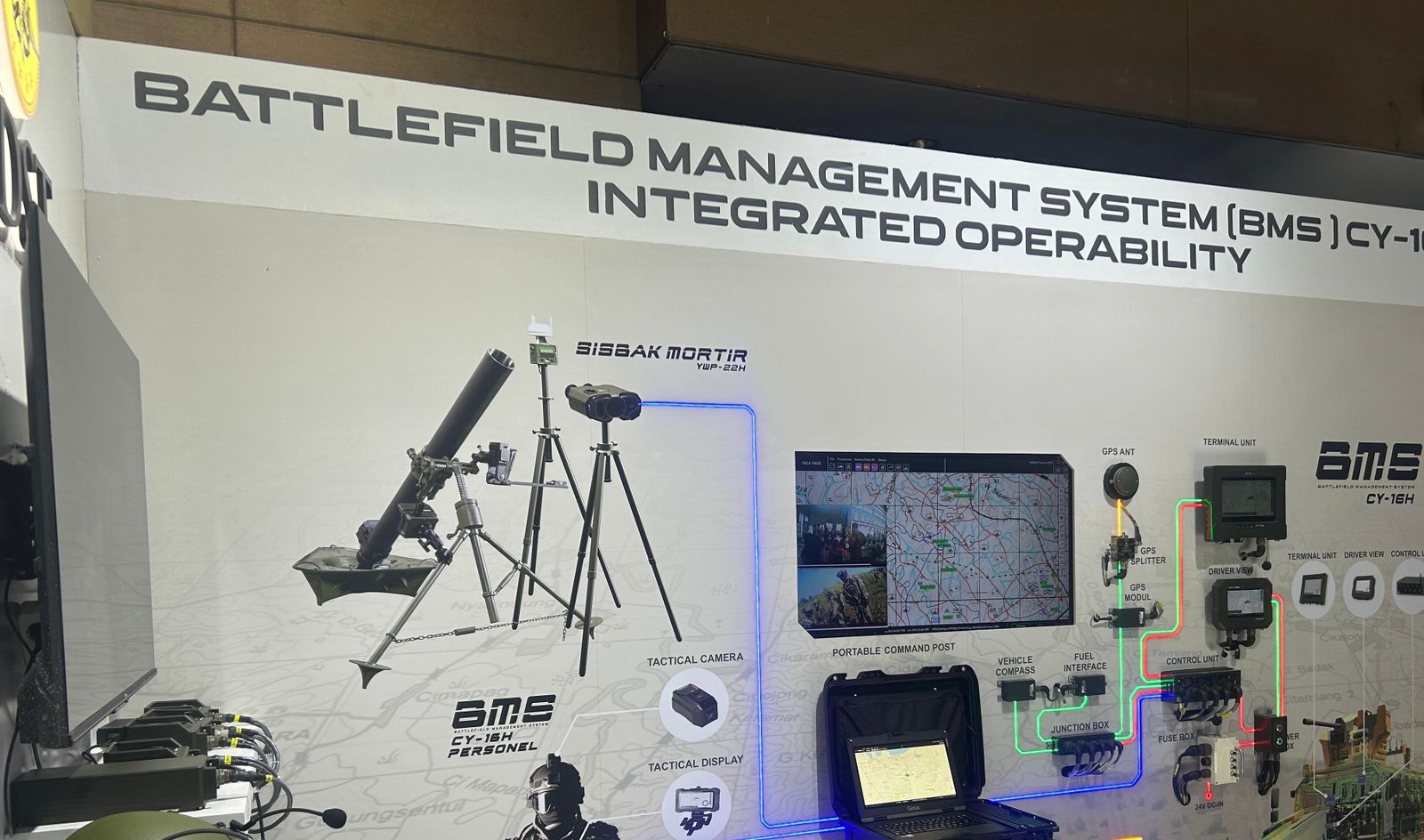 Hariff Defense ada di boothnya PT. IDST (PT. Indonesian Defense and Security Technologies) Hall D no 060. Istimewa