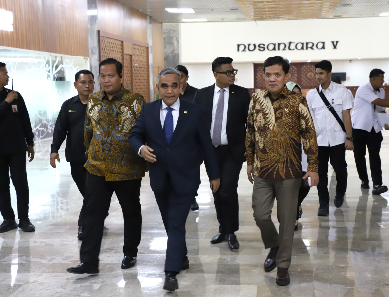 Sekjen MPR Siti Fauziah memberikan keterangan pers menyampaikan bahwa dalam Rapim tersebut membahas persiapan pelaksanaan pidato Presiden dalam sidang tahunan (Ashar/SinPo.id)