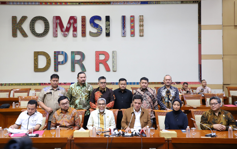 Komisi III DPR gelar RDPU dengan Ditjen Kekayaan Intelektual Kementerian Hukum RI, Bawas MA menbahas Penyanyi Agnez Mo membayar Royalti lagu