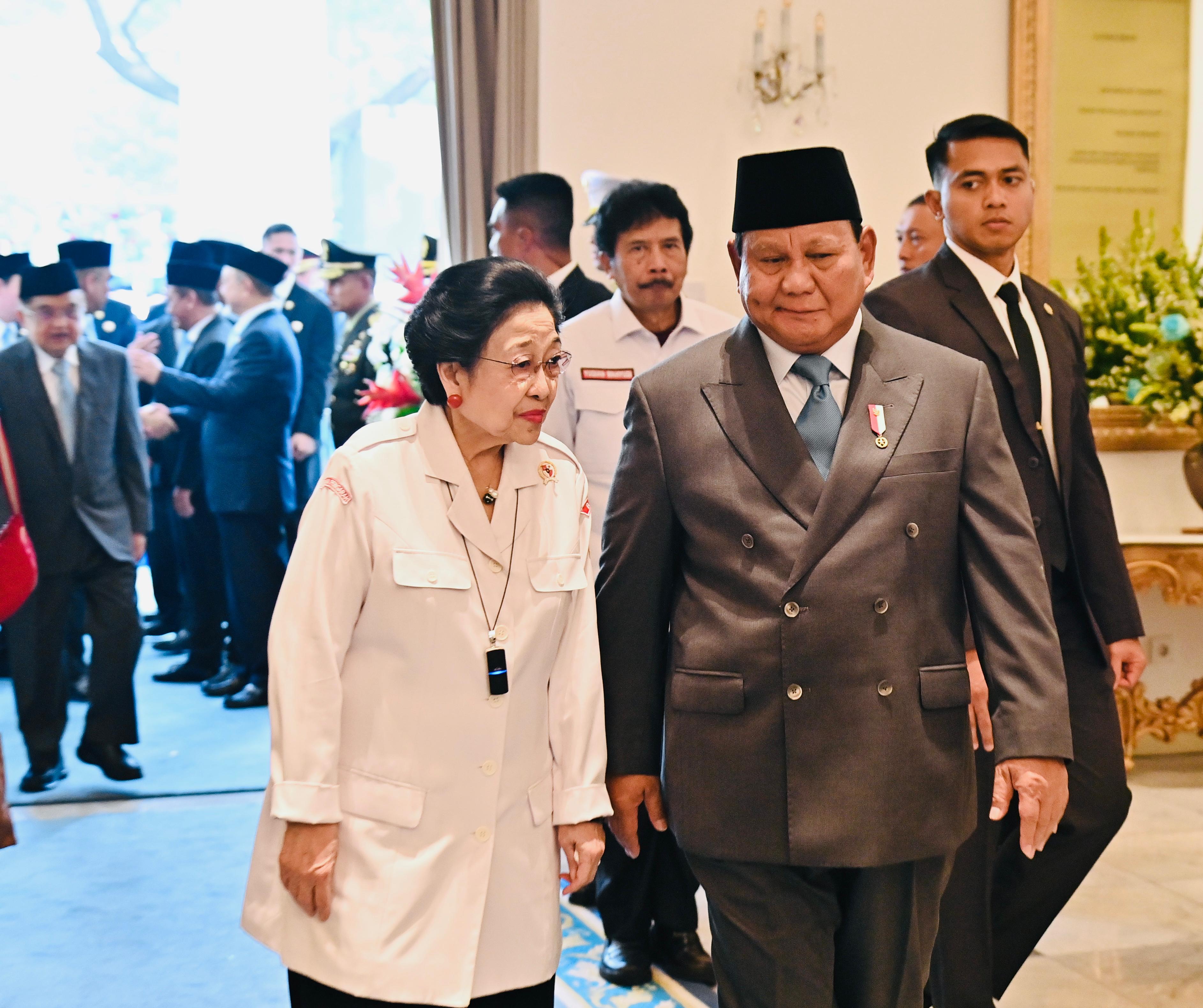 Presiden Prabowo bersama Megawati Soekarno Putri (SinPo.id/Setpres)