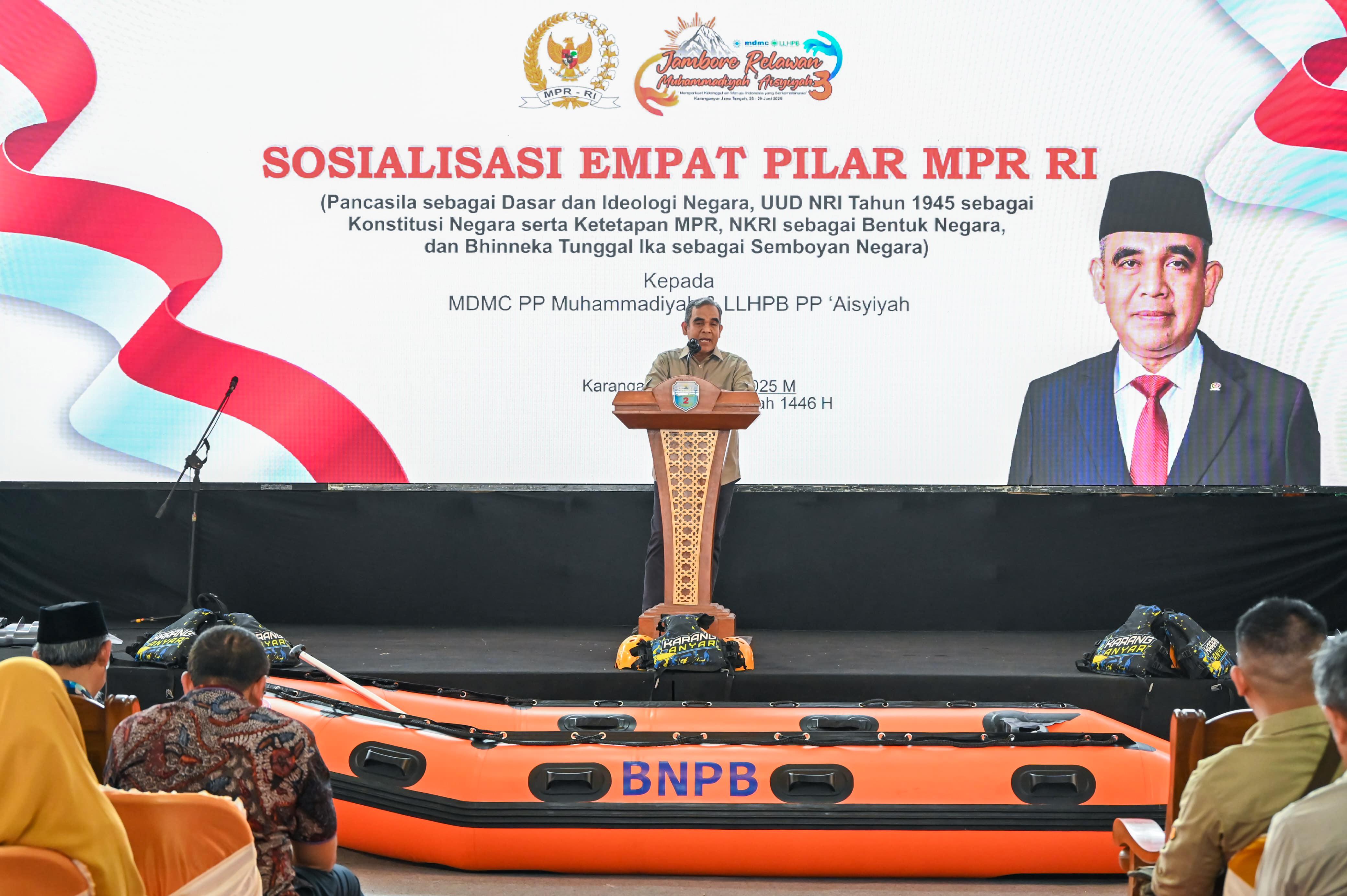 Muzani saat hadiri Jambore Muhammadiyah dan Aisyiyah Tawangmangu, Karanganyar (Sinpo.id/MPR)