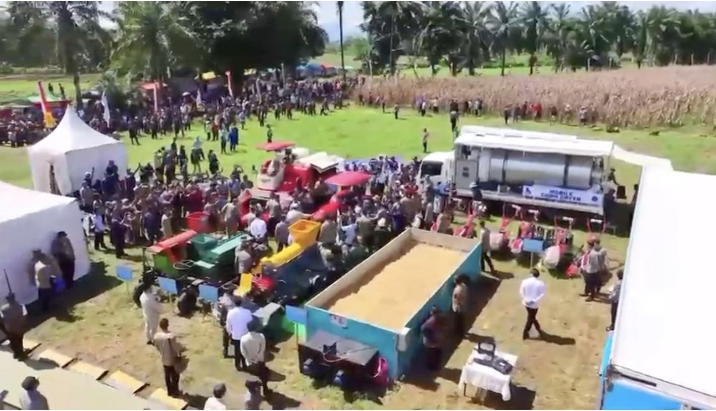 Panen raya jagung serentak pada kuartal II tahun 2025 yang menghasilkan 2,54 juta ton jagung. (SinPo.id/Dok. Polri)