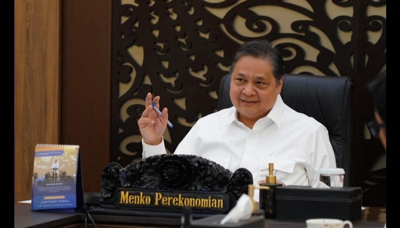 Menko Perekonomian Airlangga Hartarto. (SinPo.id/dok. Ekon)