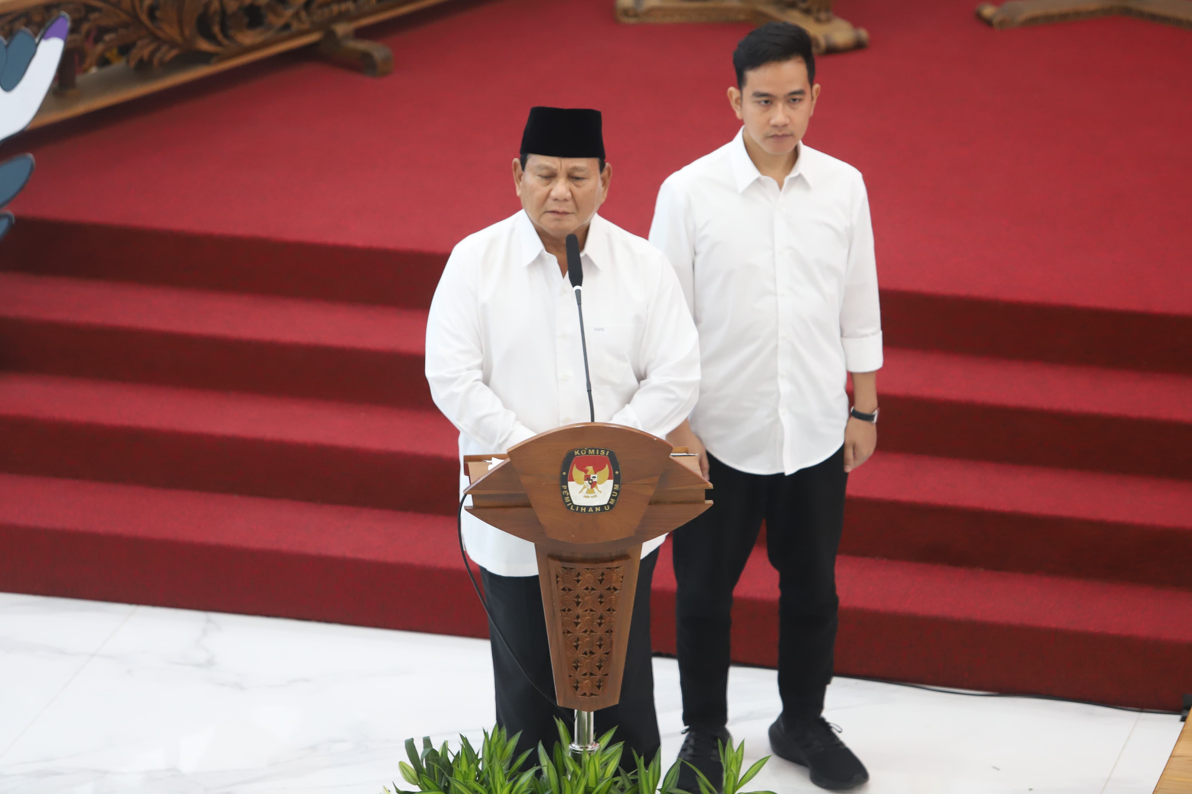 Presiden Prabowo Subaianto dan Wapres Gibran (SinPo.id/Ashar)