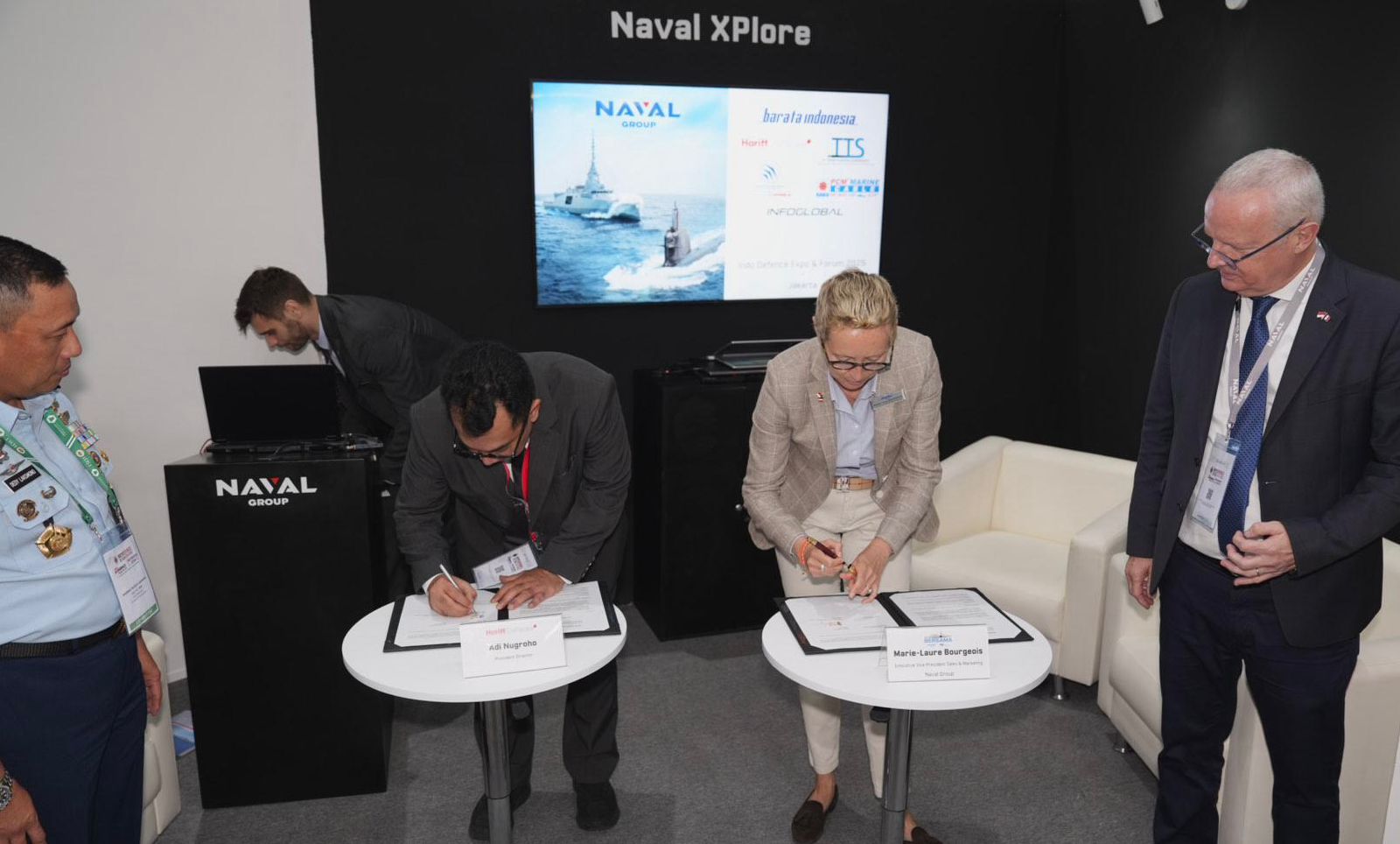 PT Hariff Dipa Persada dan Naval Group teken MoU untuk proyek pertahanan Indonesia. Istimewa