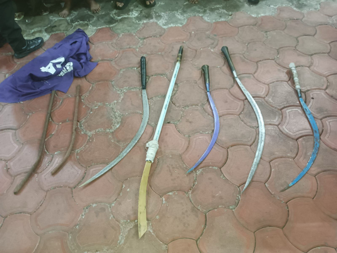 Ilustrasi sajam tawuran (SinPo.id/Dok.Polres Jakpus)