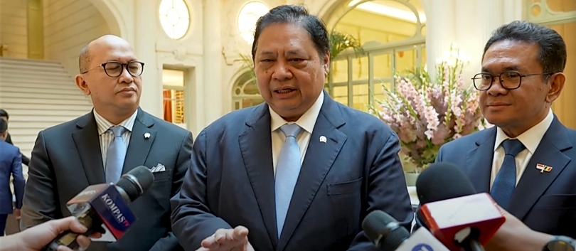 Menko Perekonomian Airlangga Hartarto. (SinPo.id/dok. Ekon)