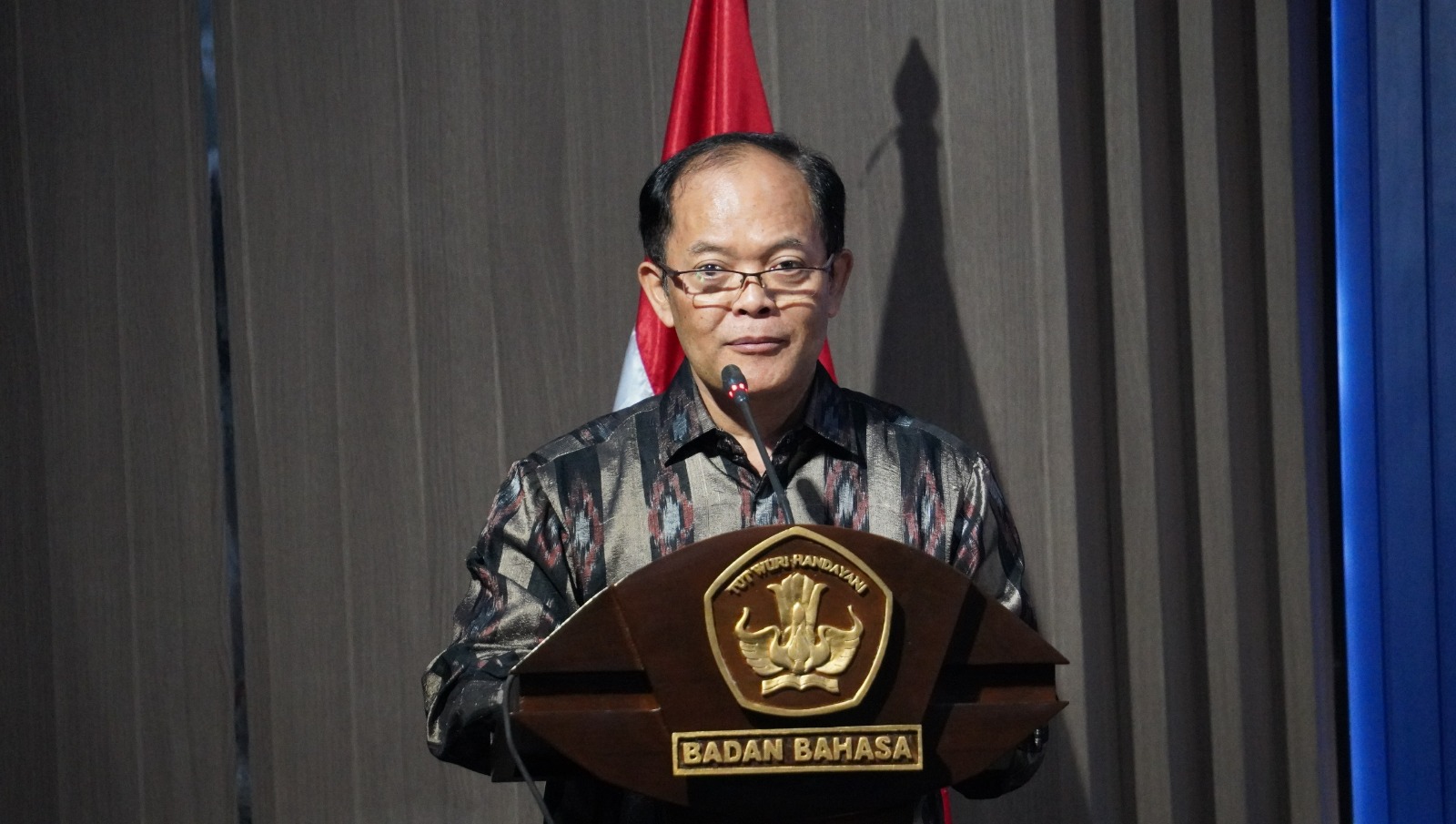 Kepala Badan Bahasa Kementetian Pendidikan Dasar dan Menengah Hafidz Muksin (SinPo.id/Kemendikdasmen)