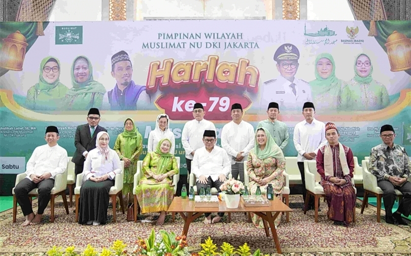Gubernur DKI Jakarta Pramono Anung hadiri Harlah Muslimat NU ke-79. (SinPo.id/dok. Pemprov DKI)