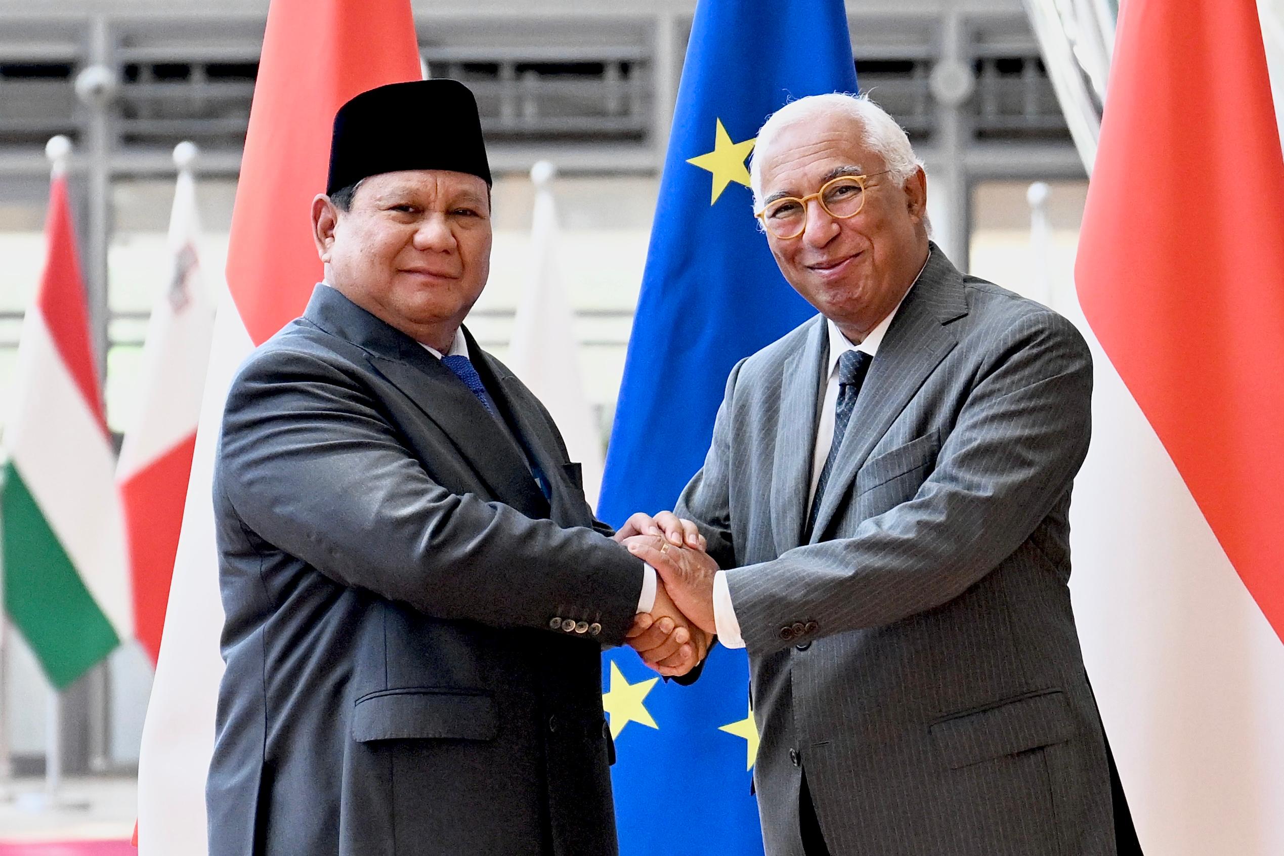Presiden Prabowo bertemu Presiden Dewan Eropa, Antònio Costa (SinPo.id/Setpres)