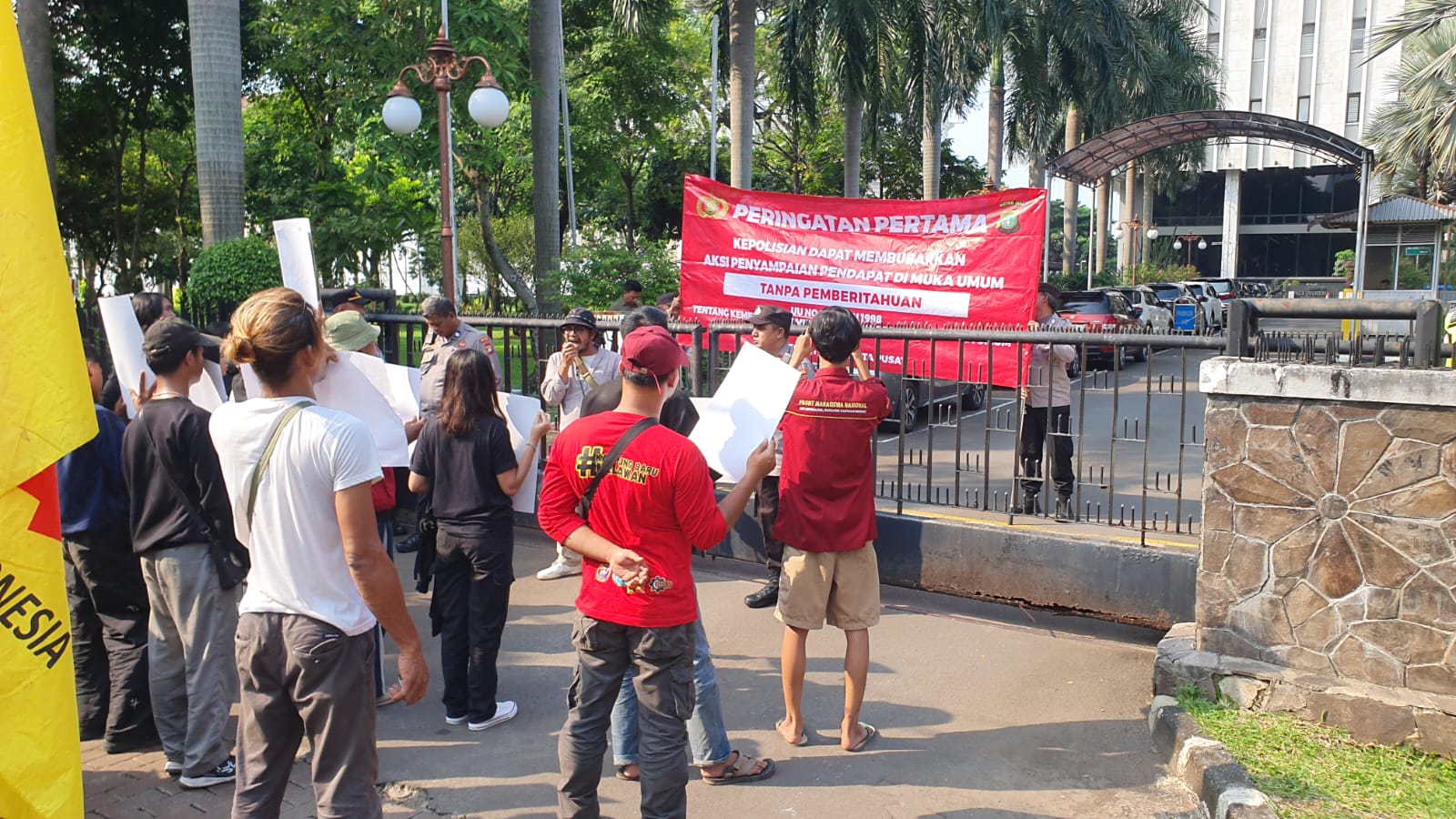 Demo mahasiswa UBL (SinPo.id/ Dok. Polres Jakpus)