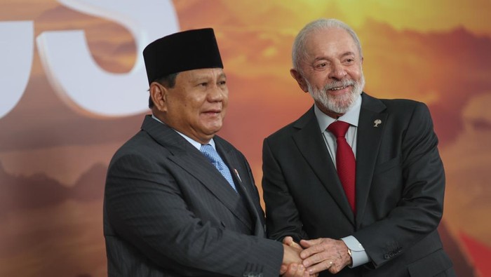Presiden Prabowo Subianto dan Presiden Brasil Luiz Inácio Lula da Silva. (Dok Tim Media Presiden).