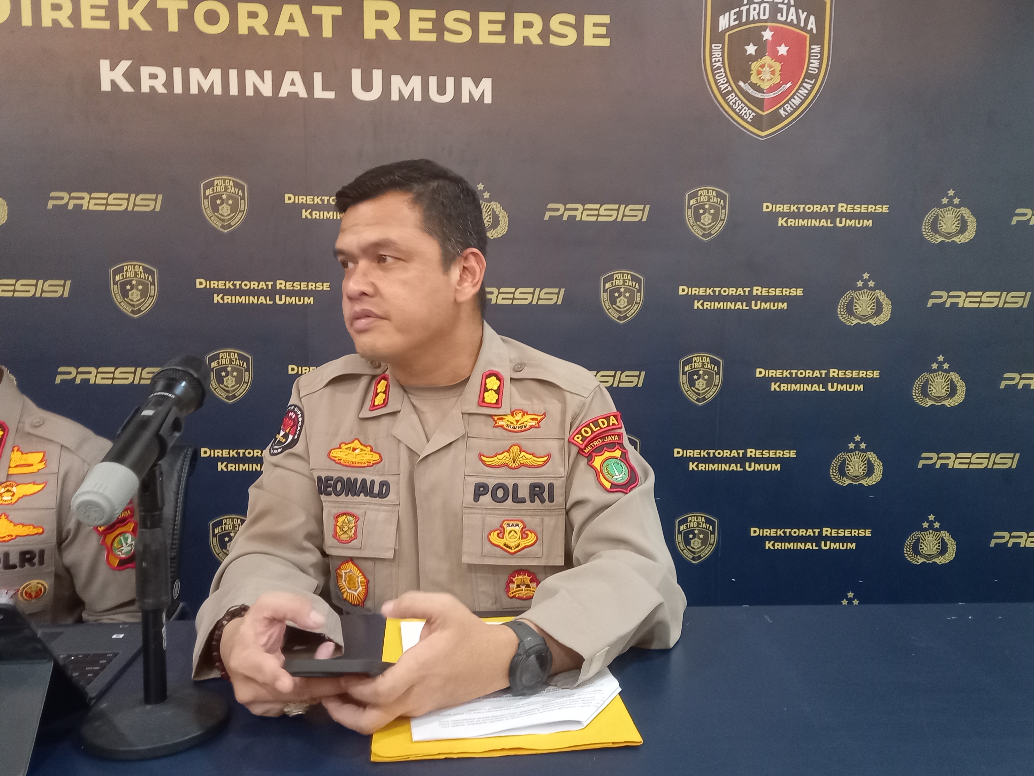 Kasubdit Penmas Polda Metro Jaya, AKBP Reonald Simanjuntak (SinPo.id/Firdausi)