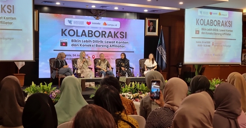 Kemendag dan Lazada Indonesia menggelar acara lokakarya Kolaborasi Aksi (SinPo.id/ Dok. Kemendag)