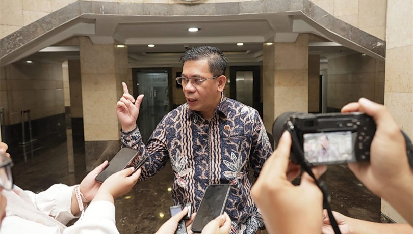 Kepala Biro Humas dan Protokol Kementerian ATR/BPN, Harison Mocodompis. (SinPo.id/dok. ATR)