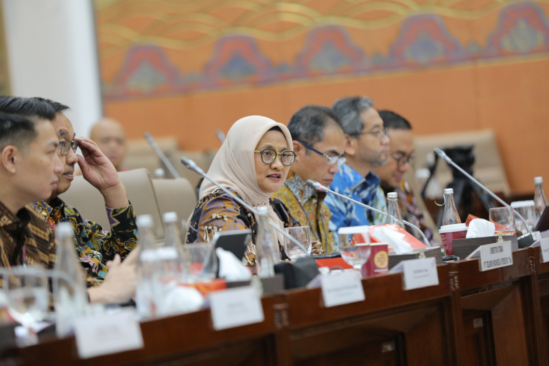 Rapat Komisi VI DPR RI dengan PT Telkom (SinPo.id/ Ashar)