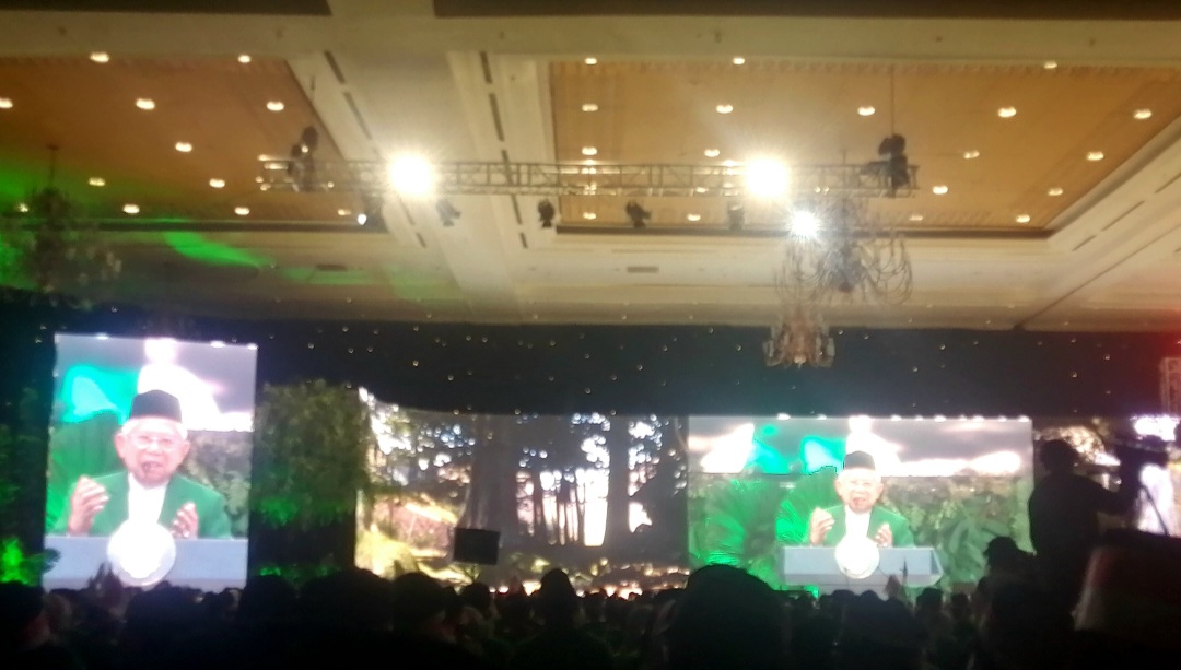 Ketua Dewan Syuro PKB Ma’ruf Amin. (SinPo.id/Tio)