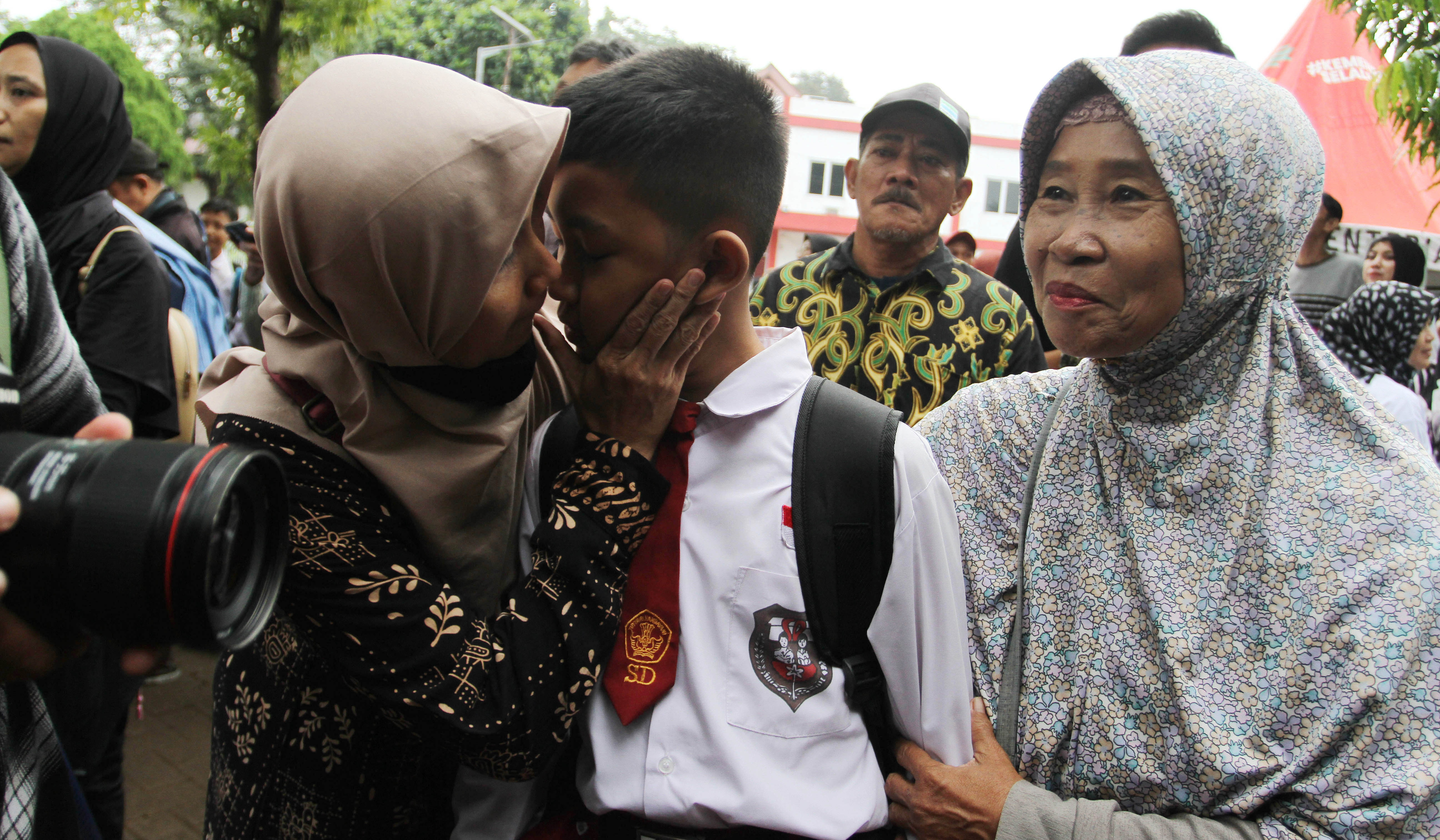 Hari pertama Sekolah Rakyat Sentra Handayani di Jakarta. (Agus Priatna/SinPo.id)