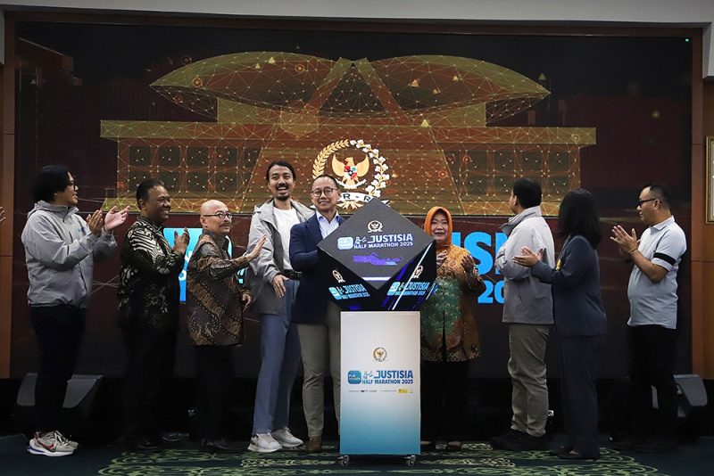 MPR bekerja sama dengan FHUI dan PLN menggelar Justisia Half Marathon 2025 (Ashar/SinPo.id)