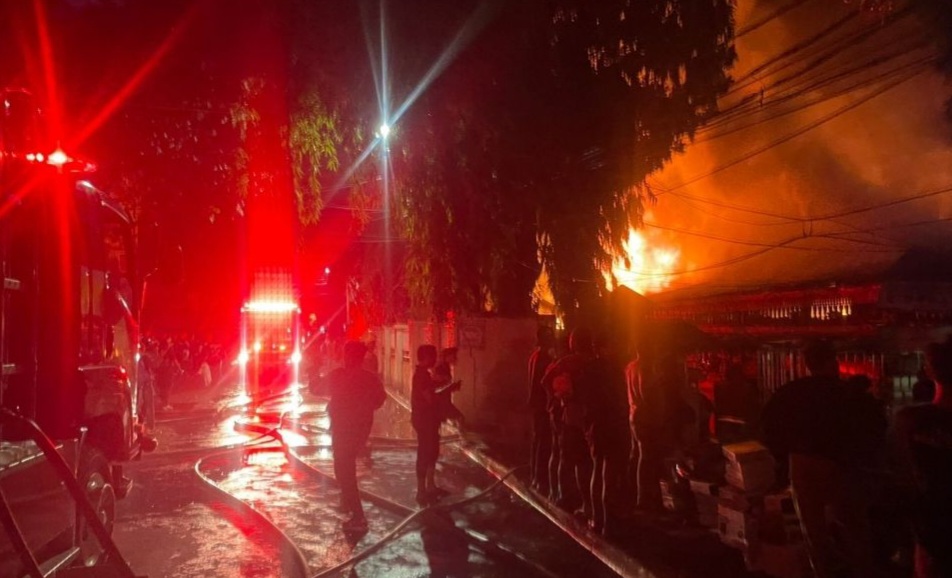 Kebakaran di Taman Puring, Kebayoran Baru (SinPo.id/Dok.TMC PMJ)